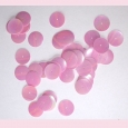 A packet of circualr pink vintage irridescent sequins