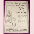 Old advertising label - Copleys Darnart embroidery wools - N6